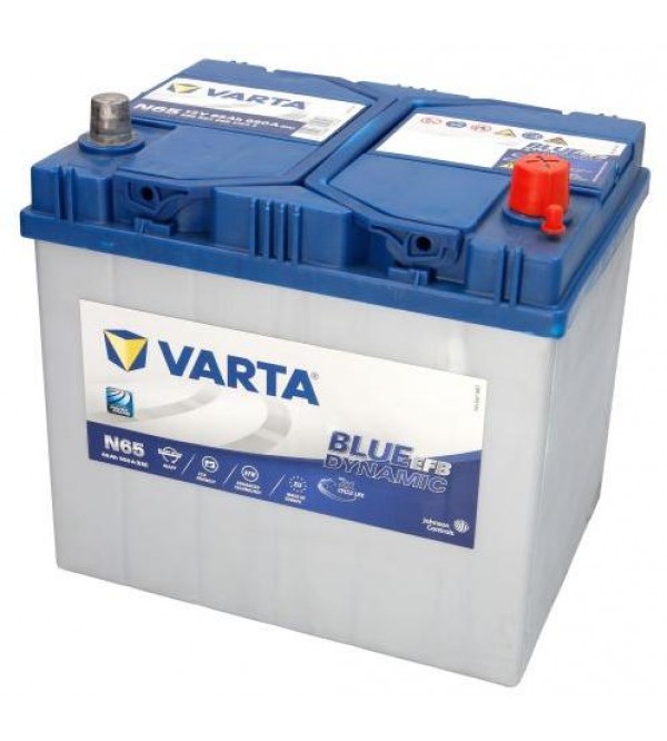 Baterie auto Varta Blue Dynamic EFB 12V 65Ah N65 curent pornire 650A 565501 065 asia start stop 